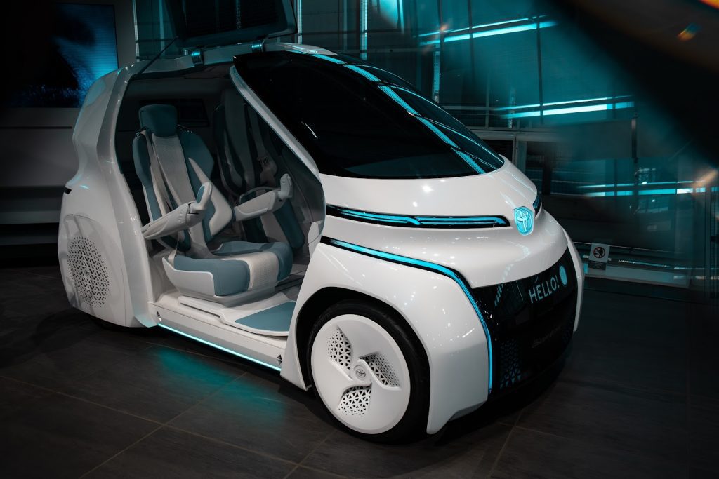 car with Hydrogen fuel cell technology